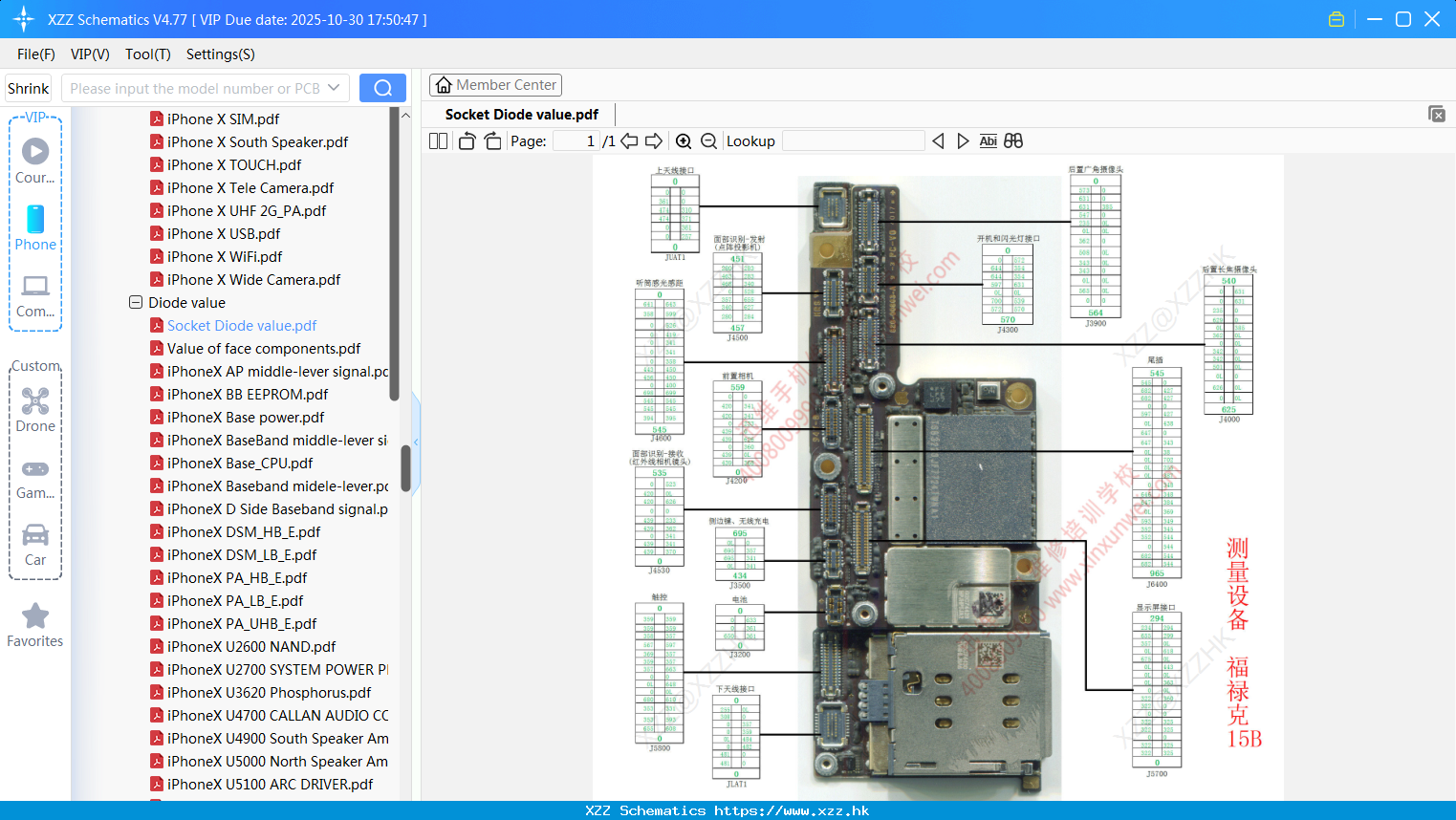 IPhone Socket Diode Value